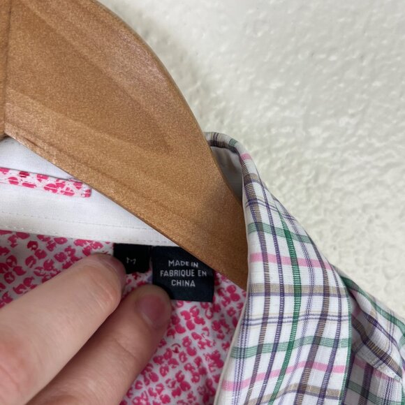 BOSS Hugo Boss Regular Fit Short Sleeve Plaid Button Down Shirt Men’s Sz M - Picture 7 of 9